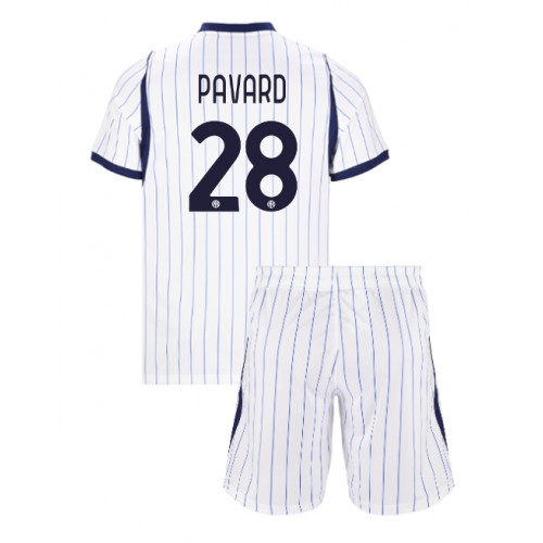 Inter Milan Benjamin Pavard #28 Bortadräkt Barn 2026-27 Kortärmad (+ Korta byxor)